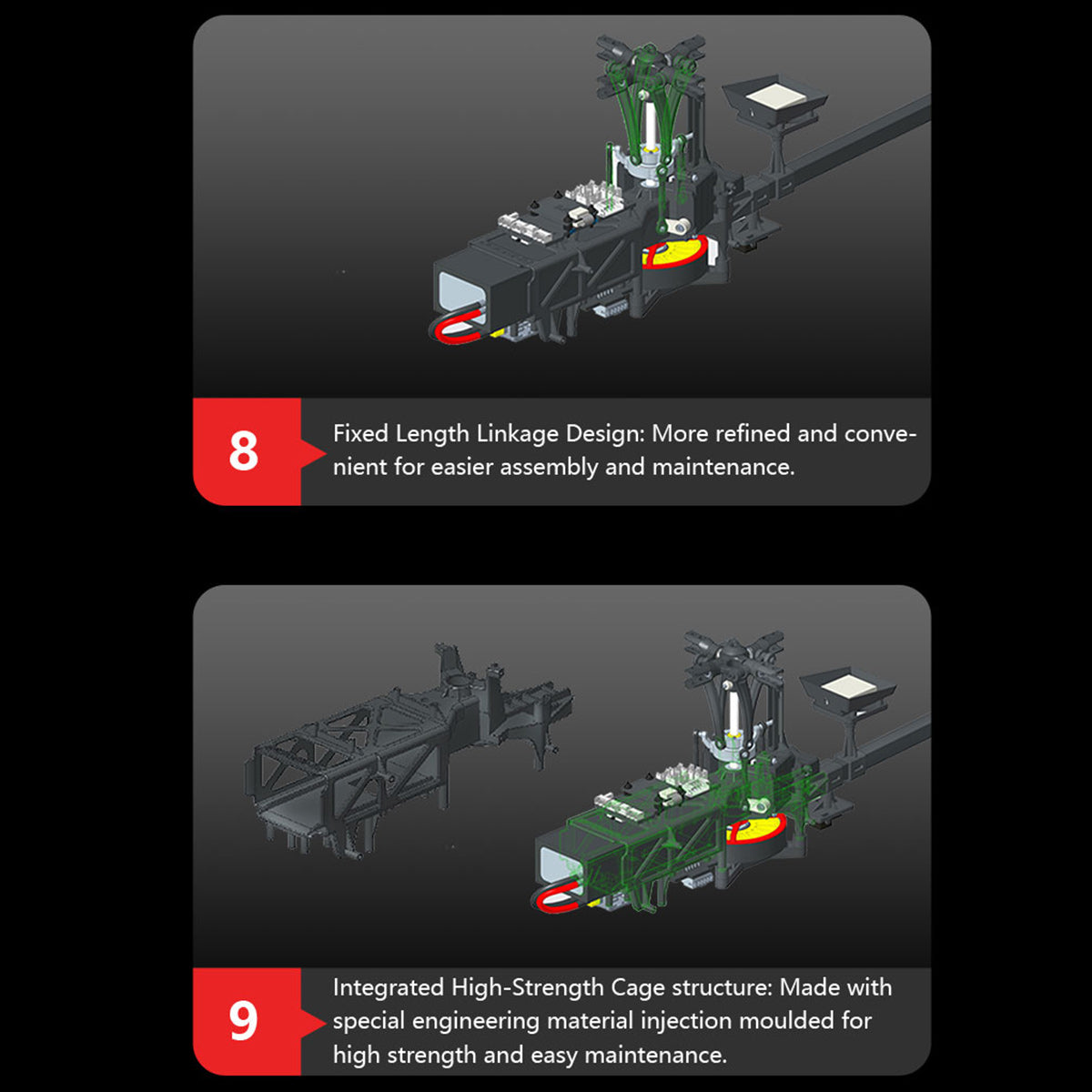  E2 UH-1Y 2.4G 6CH Dual Brushless Direct Drive RC Model 