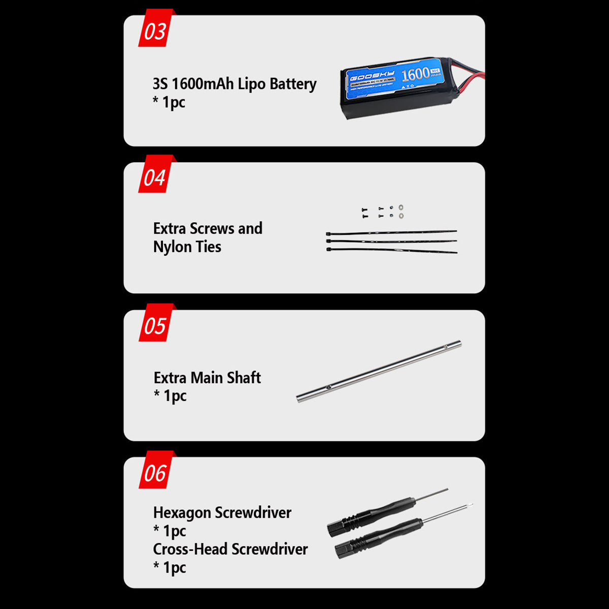  E2 UH-1Y 2.4G 6CH Dual Brushless Direct Drive RC Model 