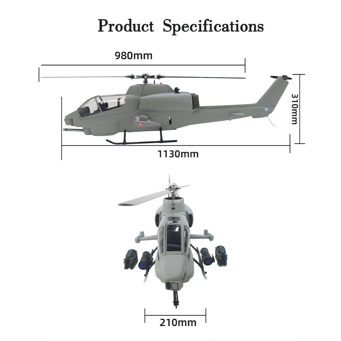  AH-1 Cobra 500-Class 2.4GHz 6CH Scale RC