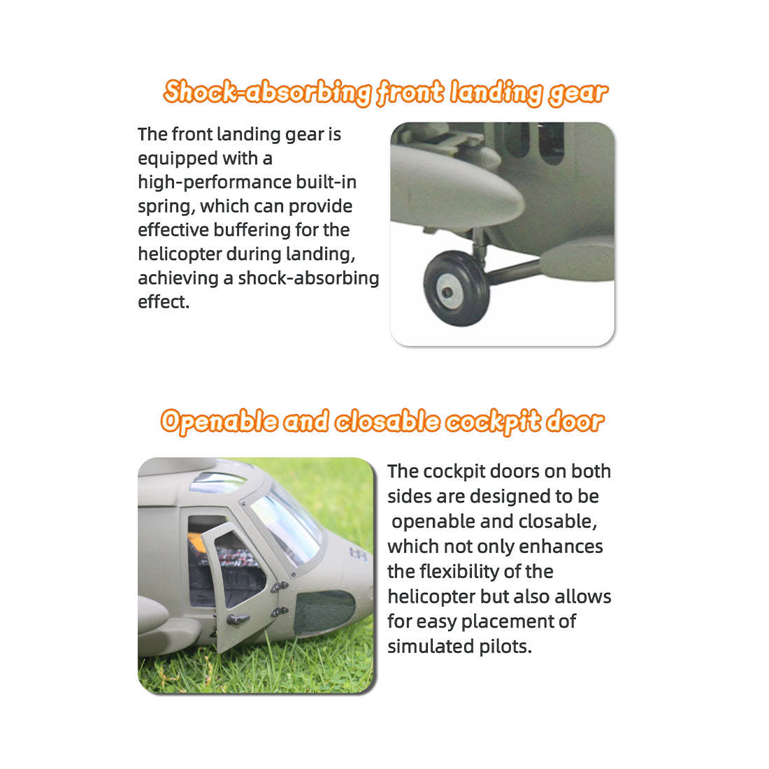 FLISHRC FL500 Black Hawk UH-60 500-Class 2.4GHz 6CH Scale RC 