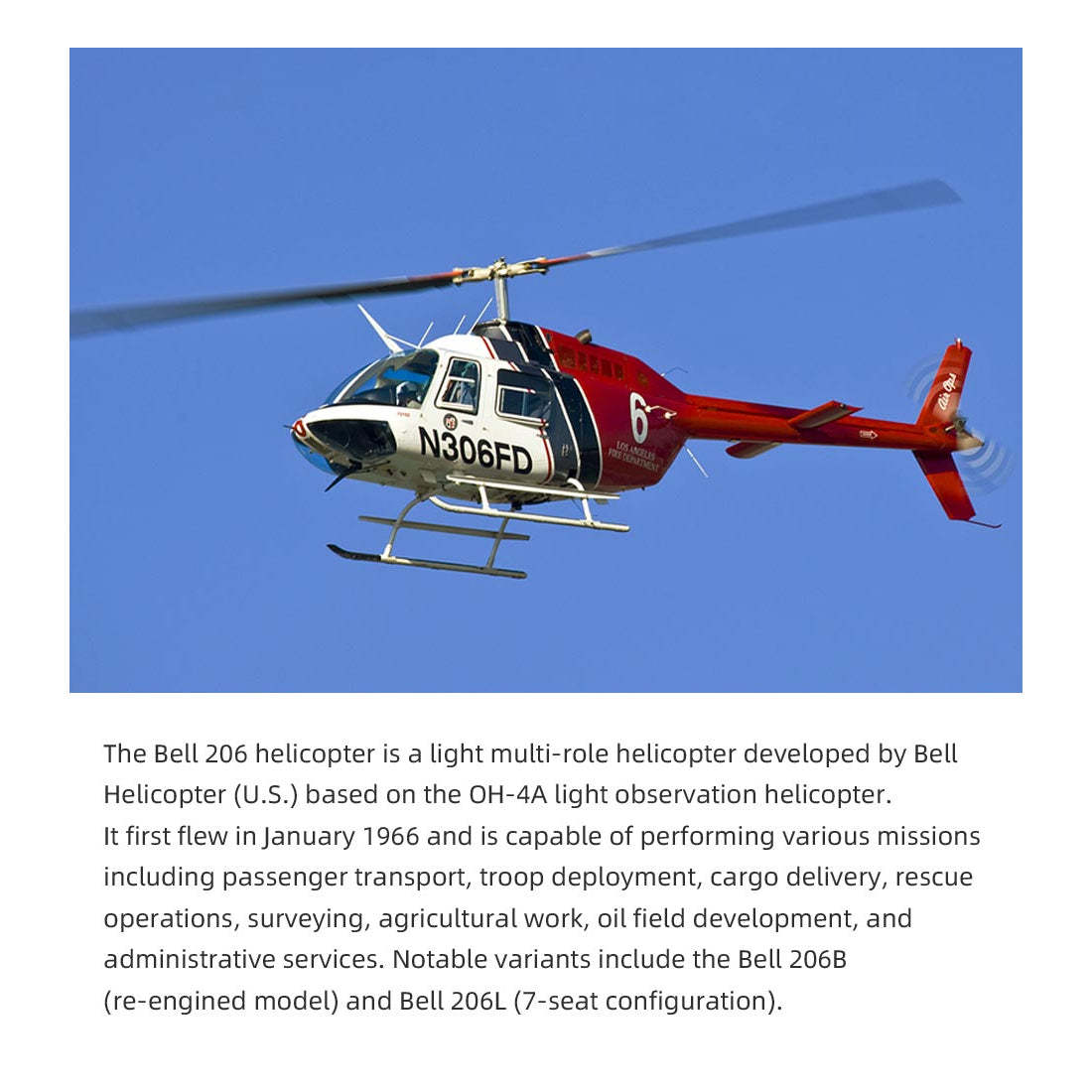 FLYWING Bell-206-V4 470-Class RC Helicopter Model 2.4G RC 6CH Electric Airplane with Model 1 & Model 2 Switchable(RTF Version)