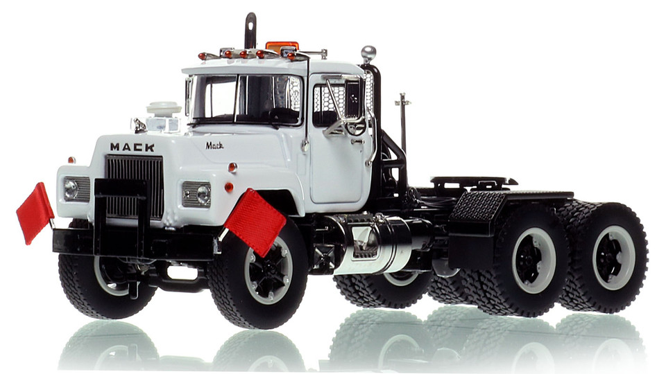 Mack R600 Tandem Axle Tractor - White over Black
