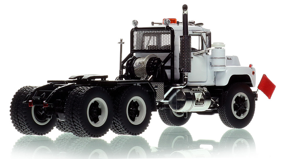Mack R600 Tandem Axle Tractor - White over Black