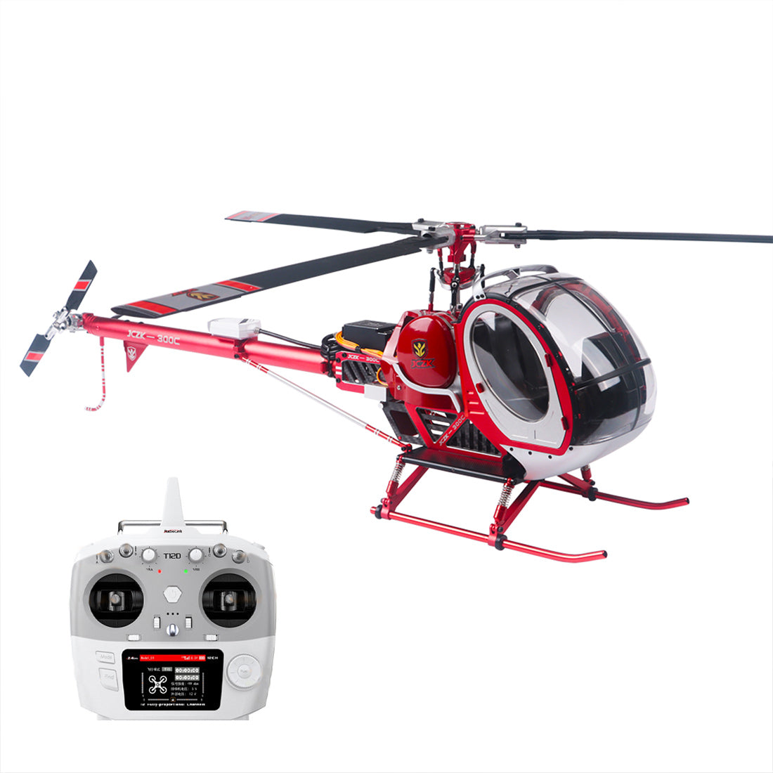 JCZK 300C PRO 2.4G 3-Blade Flybarless Alloy Realistic Schweizer RC Helicopter Mode