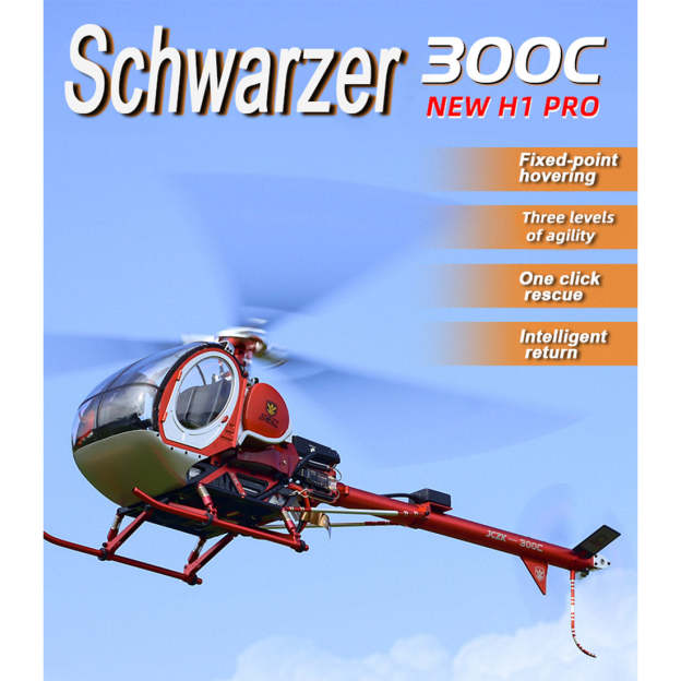 JCZK 300C PRO 2.4G 3-Blade Flybarless Alloy Realistic Schweizer RC Helicopter Mode
