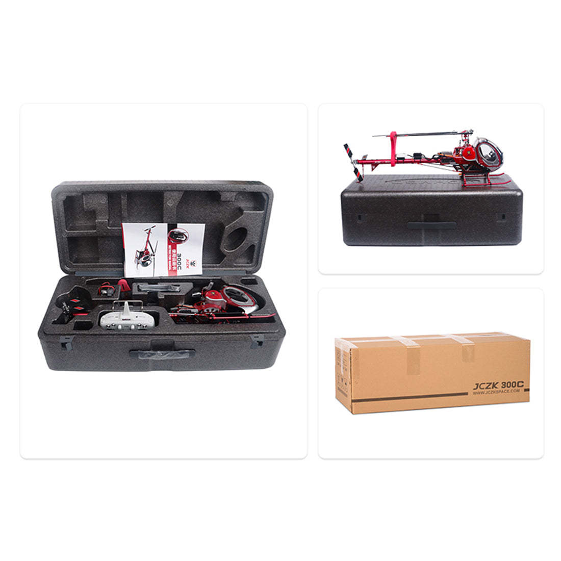 JCZK 300C PRO 2.4G 3-Blade Flybarless Alloy Realistic Schweizer RC Helicopter Mode