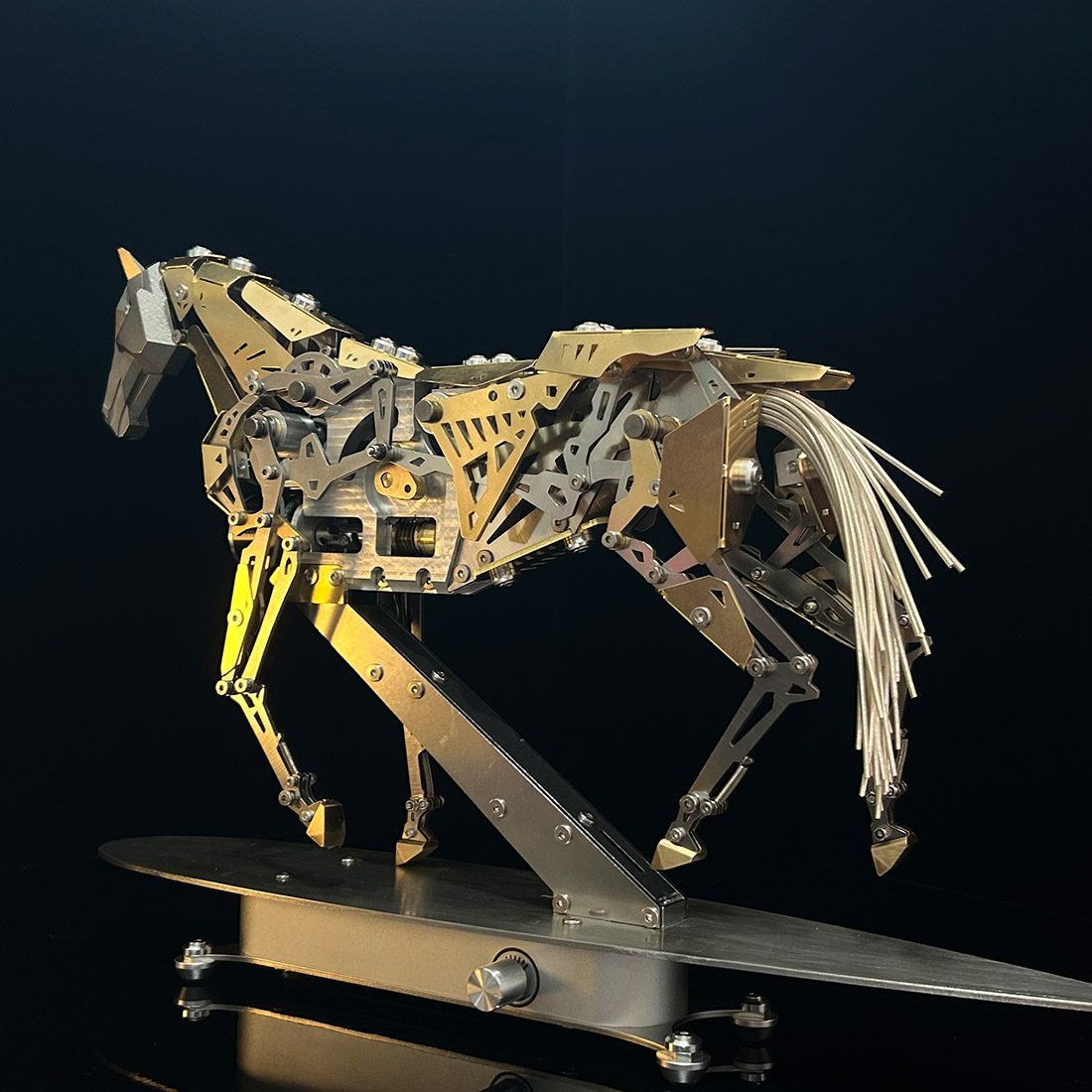 Mechanical Running Horse 3D Metal Puzzle
