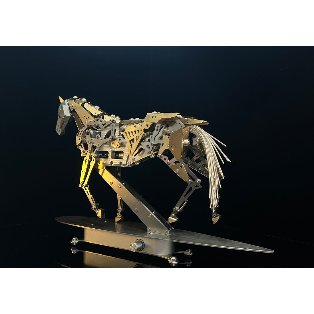 Mechanical Running Horse 3D Metal Puzzle
