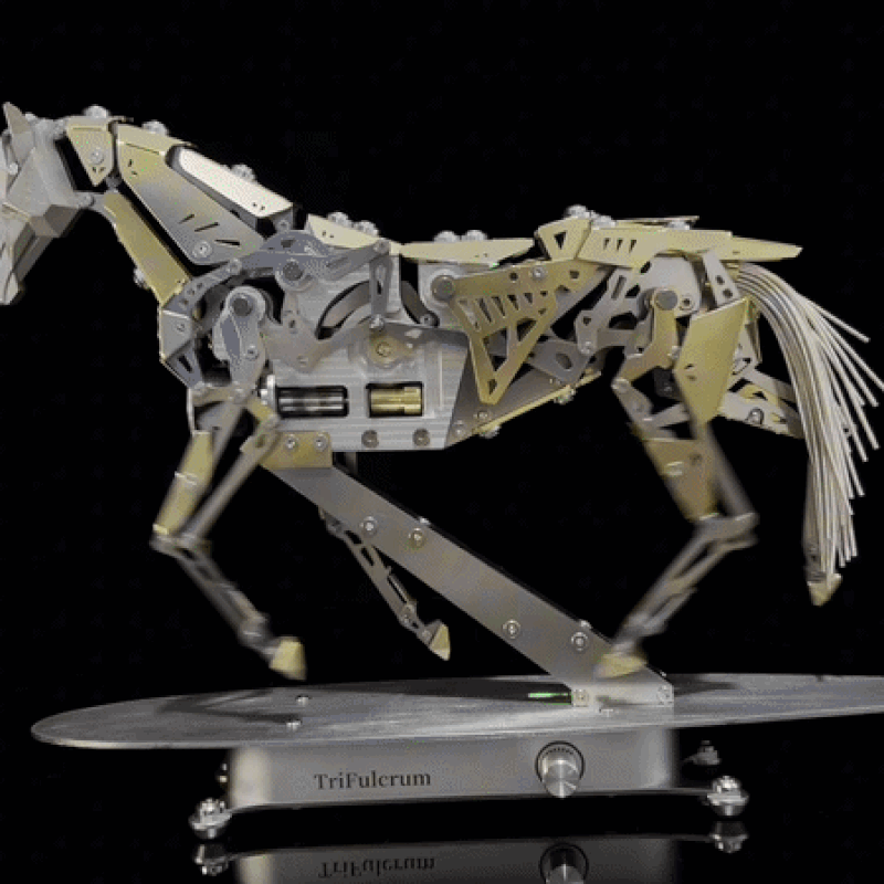 Mechanical Running Horse 3D Metal Puzzle