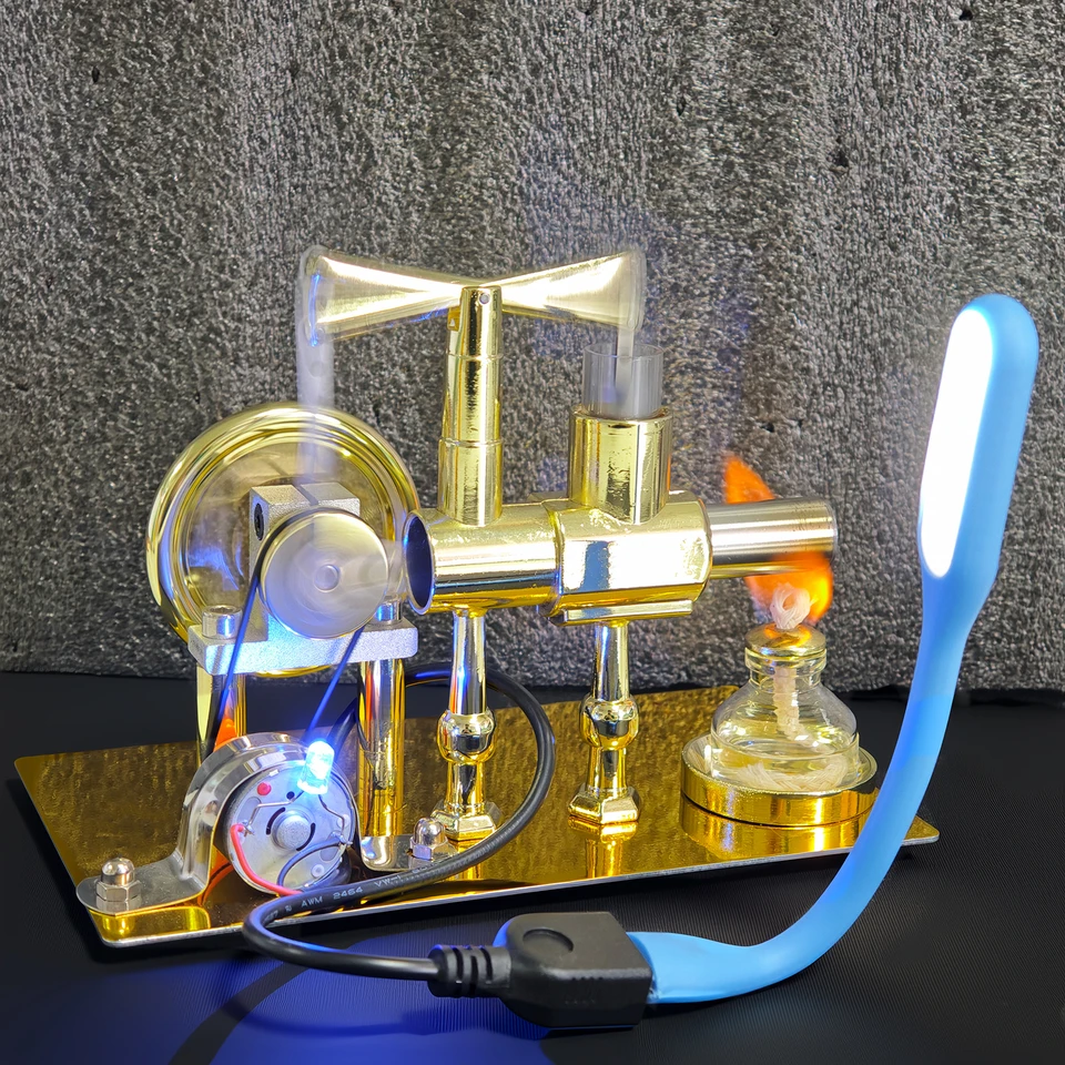 Hot Air Single Cylinder Stirling Engine Toy