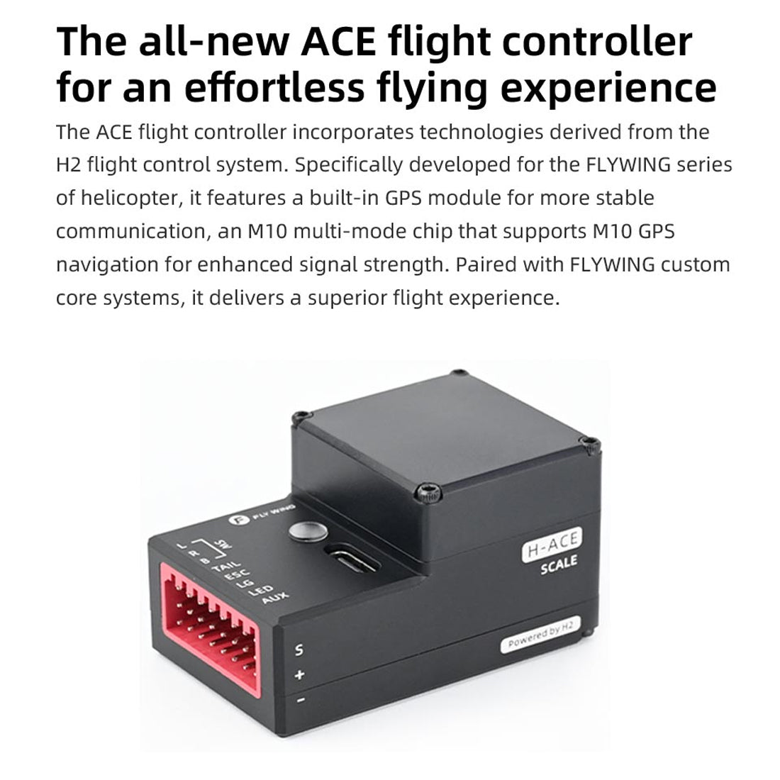 FLYWING EC135 470 Class RC Helicopter ADAC 6CH 2.4G with ACE Flight Controller & GPS