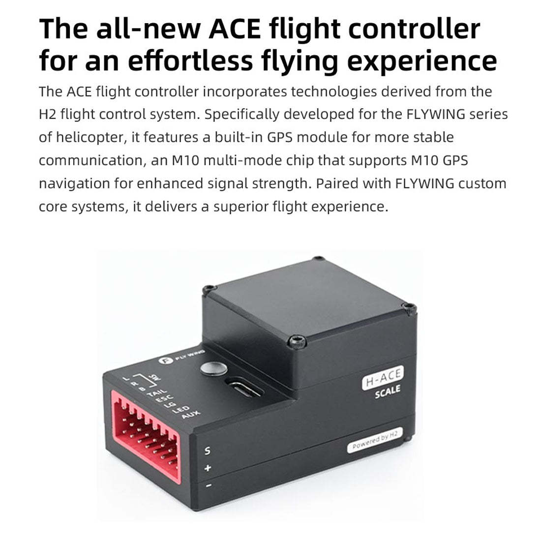 FLYWING EC135 470 Class RC Helicopter ADAC 6CH 2.4G with ACE Flight Controller & GPS