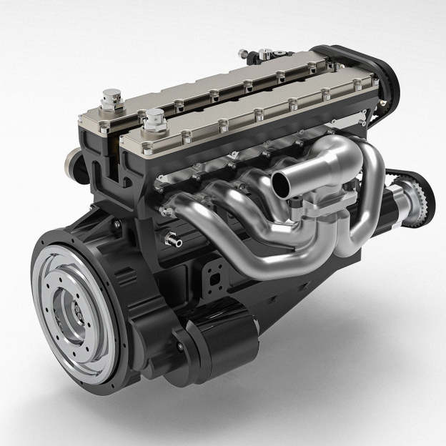  GS-L6 1/5 Scale 28CC Inline 6-Cylinder DOHC 4-Stroke Water-Cooled Gasoline IC Engine Model