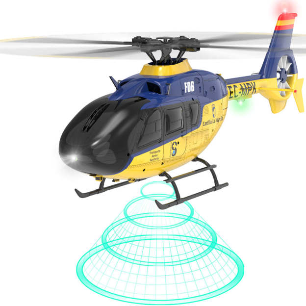  F06 1/36 Scale EC 135 2.4G 6CH Brushless Direct Drive RC Helicopter 3D/6G Flybarless RTF (mode1/mode2 switchable)