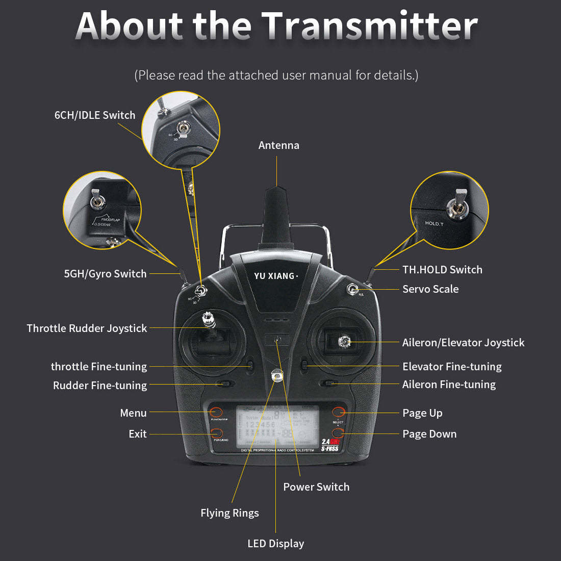  F09-V Blackhawk RC Helicopter 1/47 Scale 2.4G 6CH Dual Brushless Direct Drive Flybarless 6G/3D Stunt Model