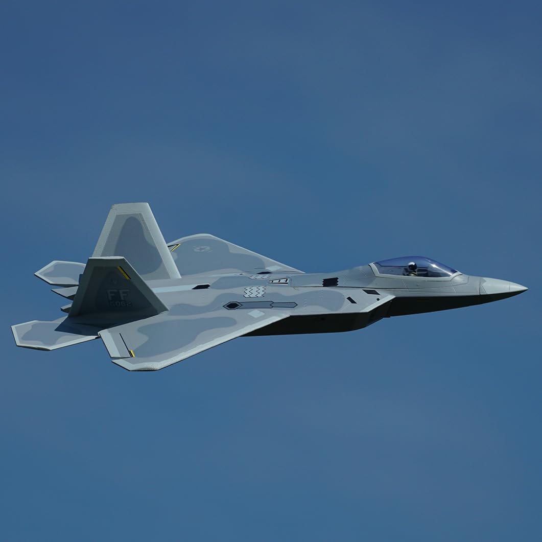F-22 Raptor electric tunnel aircraft fixed-wing model