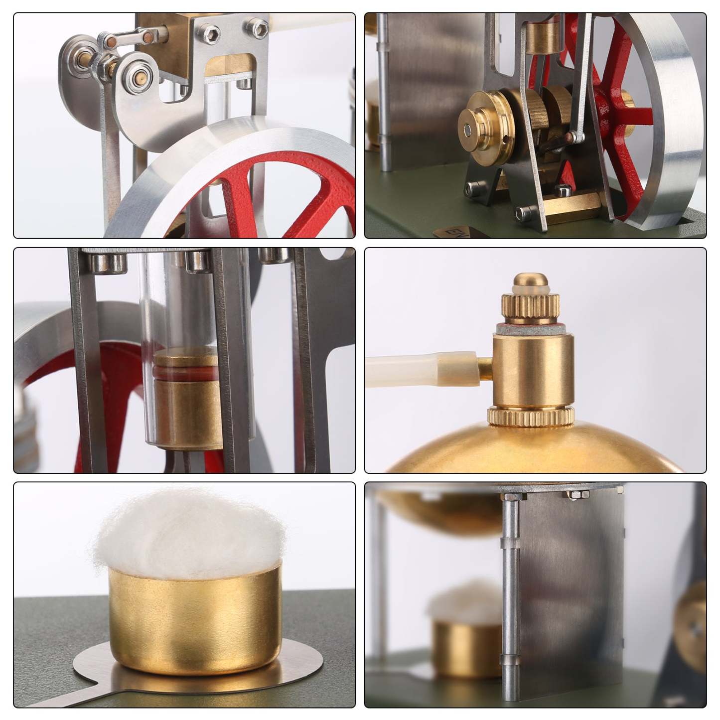 ENJOMOR DIY Assembly Steam Engine 