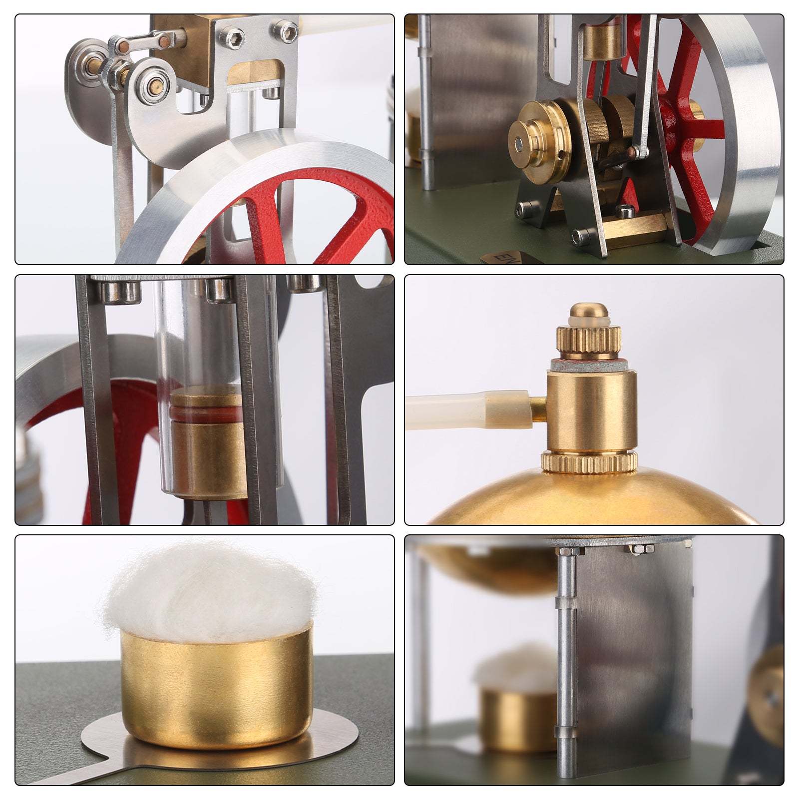 ENJOMOR DIY Assembly Steam Engine 