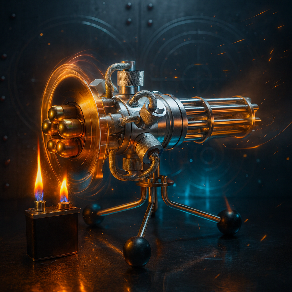 Stirling Engine Gatling HMG Stirling Engine Model 