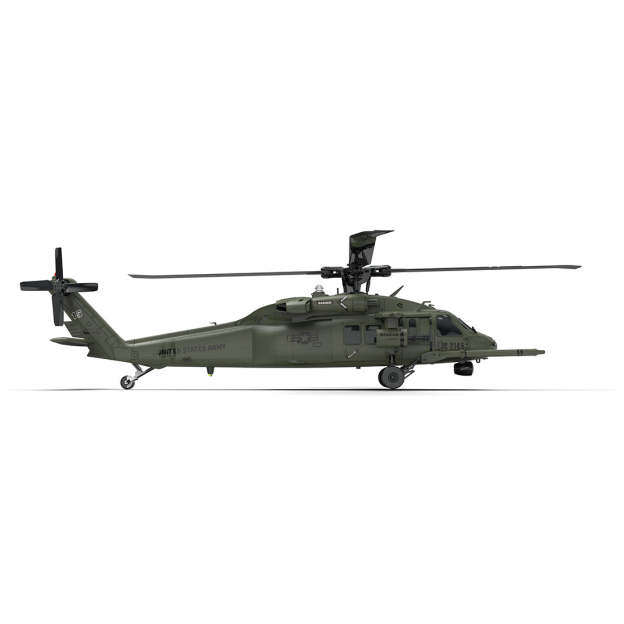  F09-V Blackhawk RC Helicopter 1/47 Scale 2.4G 6CH Dual Brushless Direct Drive Flybarless 6G/3D Stunt Model