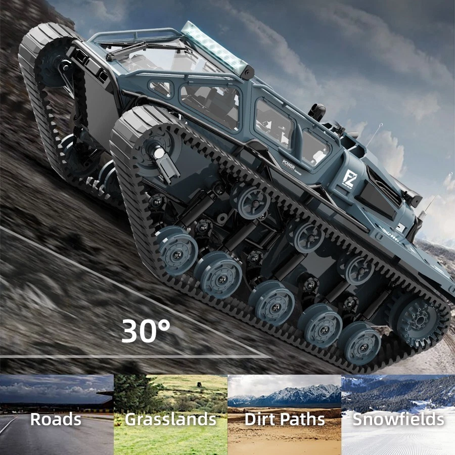 RC Off-Road Tracked Tank Military Ripsaw EV3-F4 Remote Control Drift 