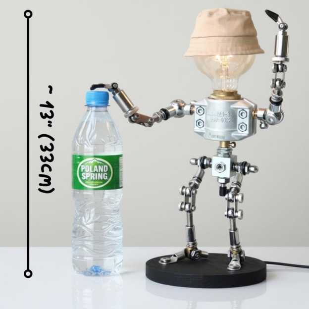 Handmade Robot Table Lamp 