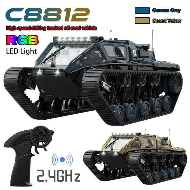 RC Off-Road Tracked Tank Military Ripsaw EV3-F4 Remote Control Drift 