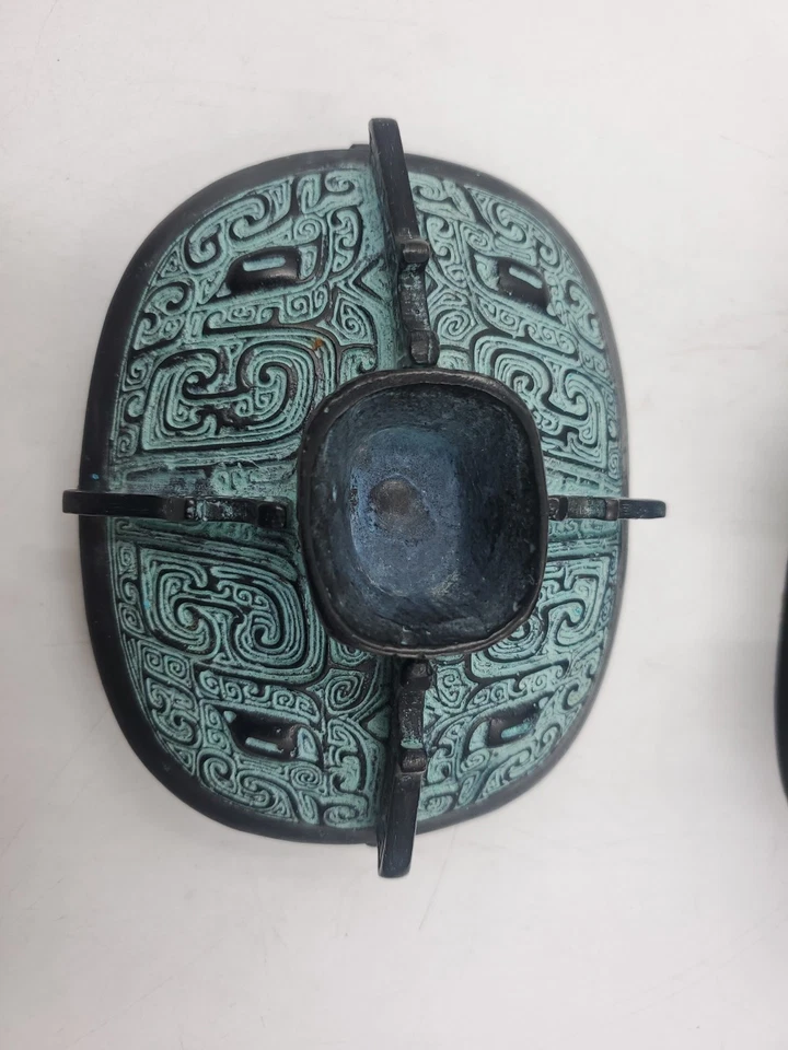 Chinese Reproduction Western Zhou Dynasty Bronze Ware Wine Vessel Beast Dragon