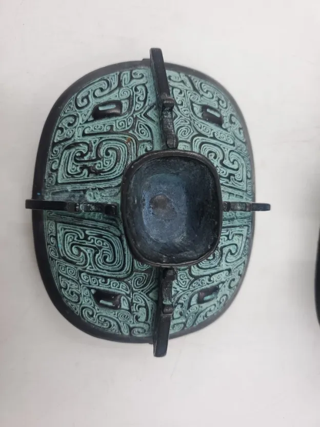 Chinese Reproduction Western Zhou Dynasty Bronze Ware Wine Vessel Beast Dragon