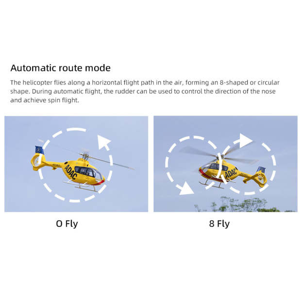 FLYWING EC135 470 Class RC Helicopter ADAC 6CH 2.4G with ACE Flight Controller & GPS