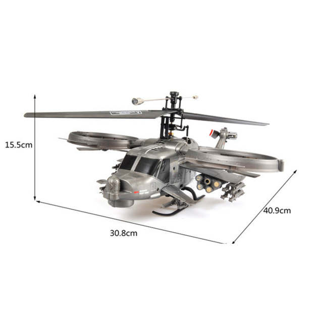 FX066 2.4G 4CH Apache Armed Helicopter Model Military RC Helicopter Model -RTF Version