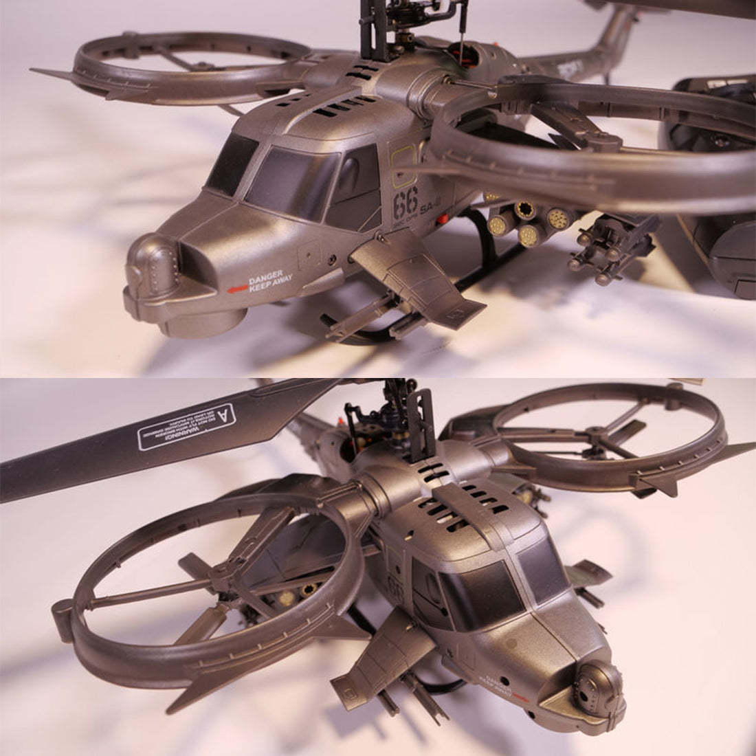 FX066 2.4G 4CH Apache Armed Helicopter Model Military RC Helicopter Model -RTF Version