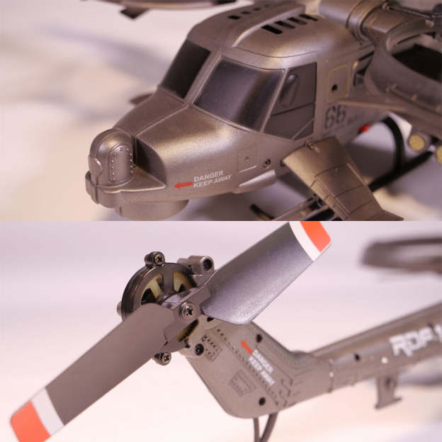 FX066 2.4G 4CH Apache Armed Helicopter Model Military RC Helicopter Model -RTF Version