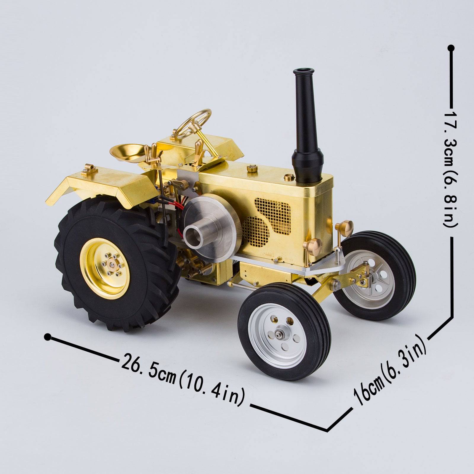 Gas-Powered Agricultural Farm Tractor Model