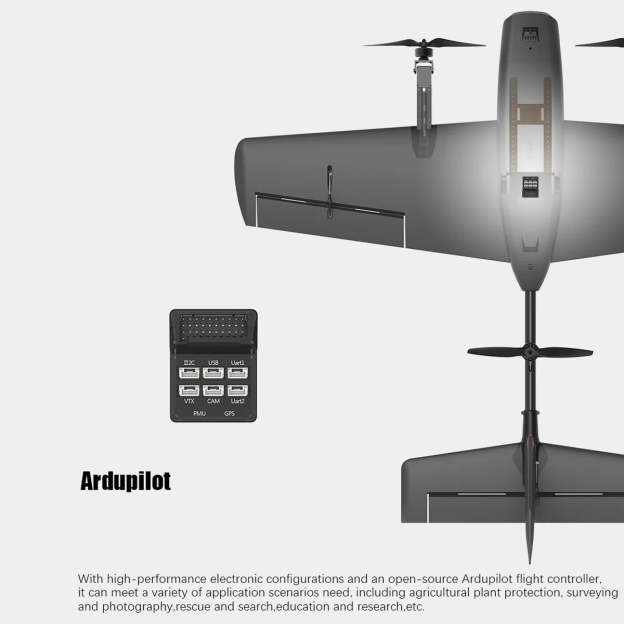 HEEWING Cruza T2 VTOL 2.4G EPP Fixed-Wing RC Aircraft with FPV Camera Mount and Flight Controller
