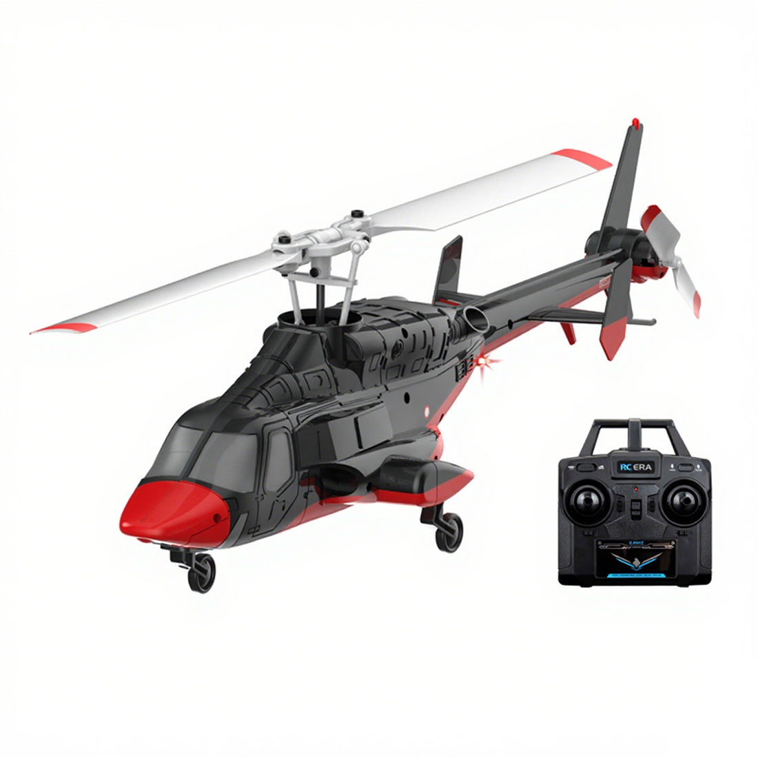 RC ERA A61 Micro RC Airwolf Helicopter 1/53 Scale Gyro with Optical Flow Altitude Hold RTF