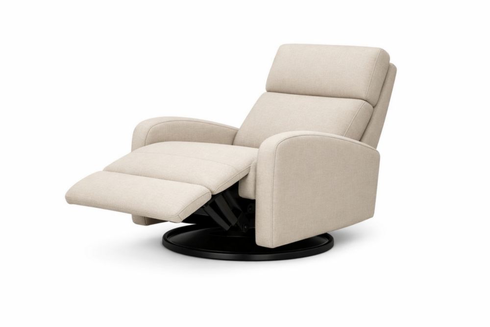Fauteuil Relax Inclinable Tissu Beige Pivotant