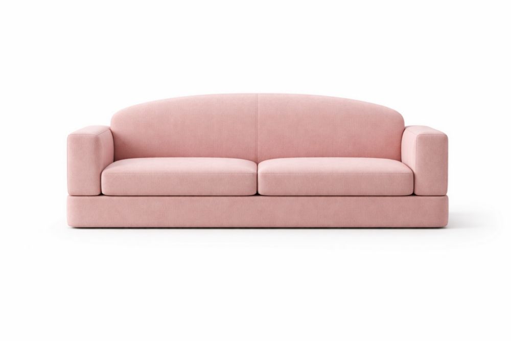 Canapé en tissu polyester rose