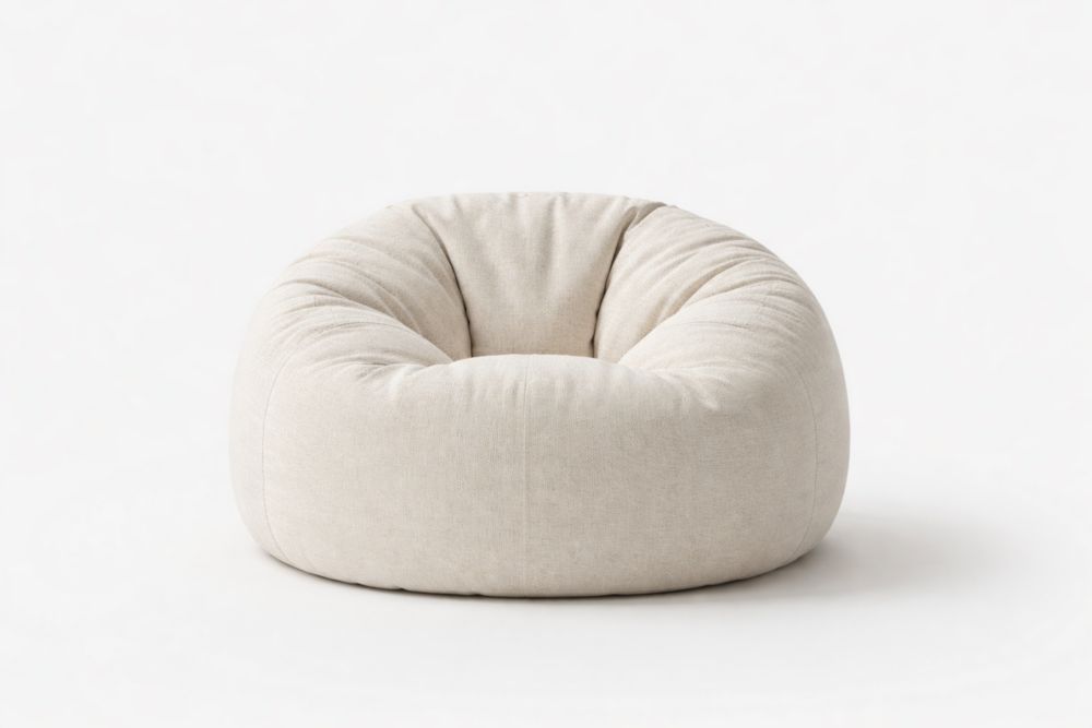 Sedia Sacco in Poliestere Beige Ø90cm-Nestelivo