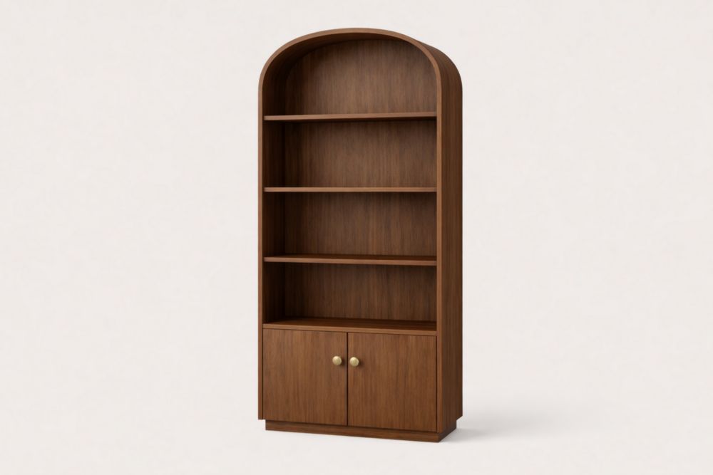 Libreria in Legno Impiallacciato Rovere 180cm-Nestelivo