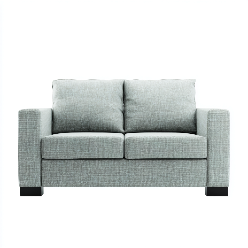 Canapé droit - Tissu - 170x88x85 cm - Gris clair - Style contemporain-Pinegetly