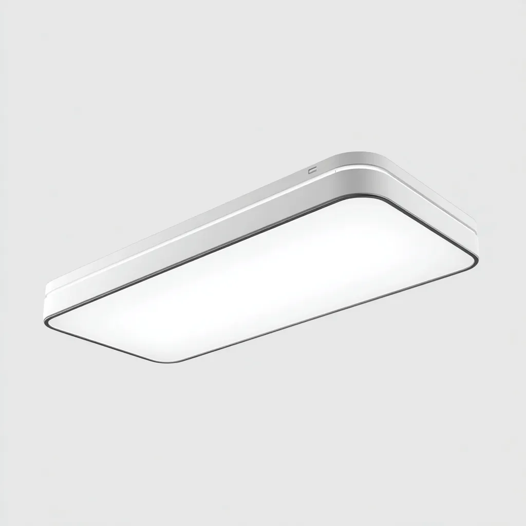 Plafonnier - aluminium - 60x30x5 cm - blanc - moderne-Pinegetly