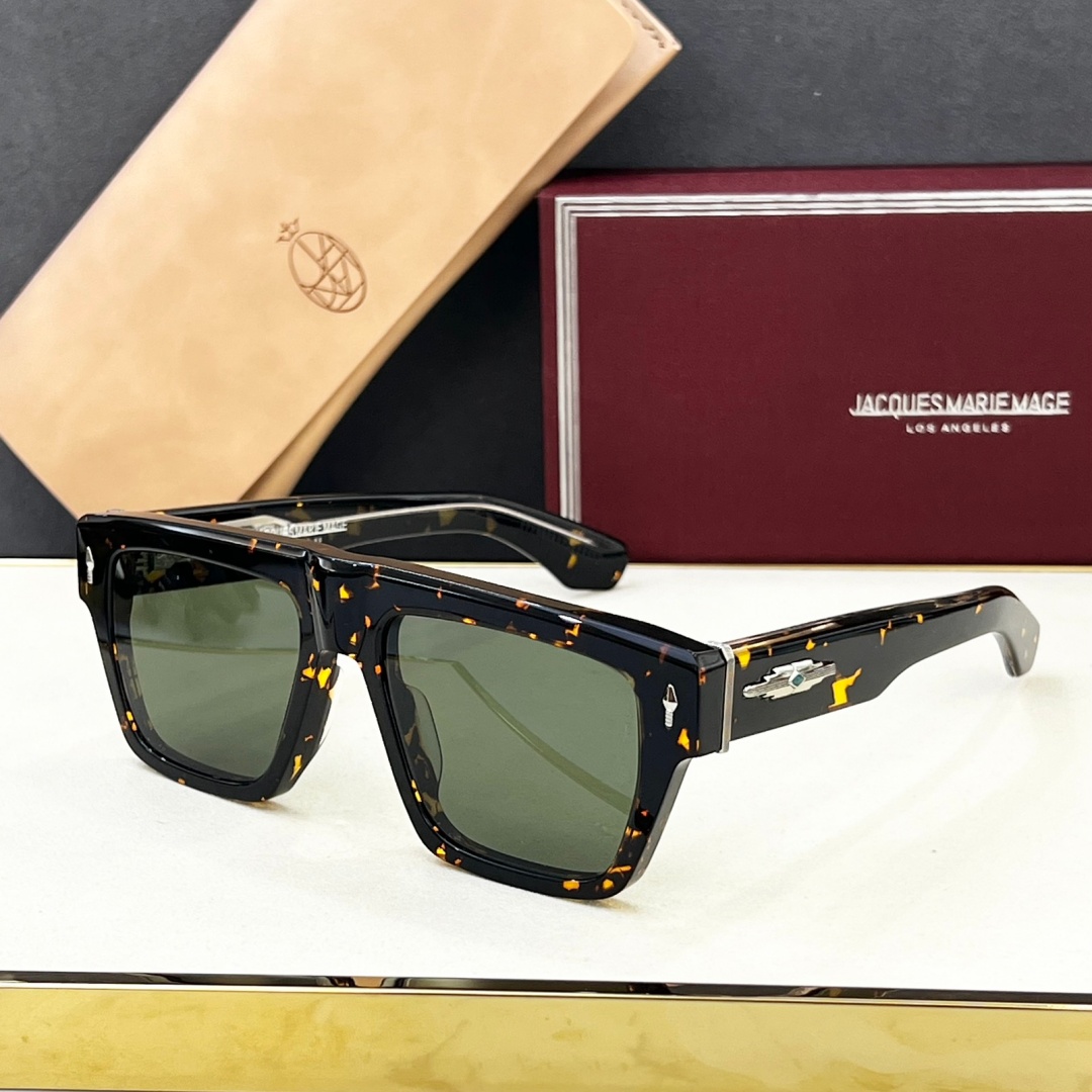 JACQUES MARIE MAGE ACOMA Men's Square Tortoise UV400 Sunglasses Prescription