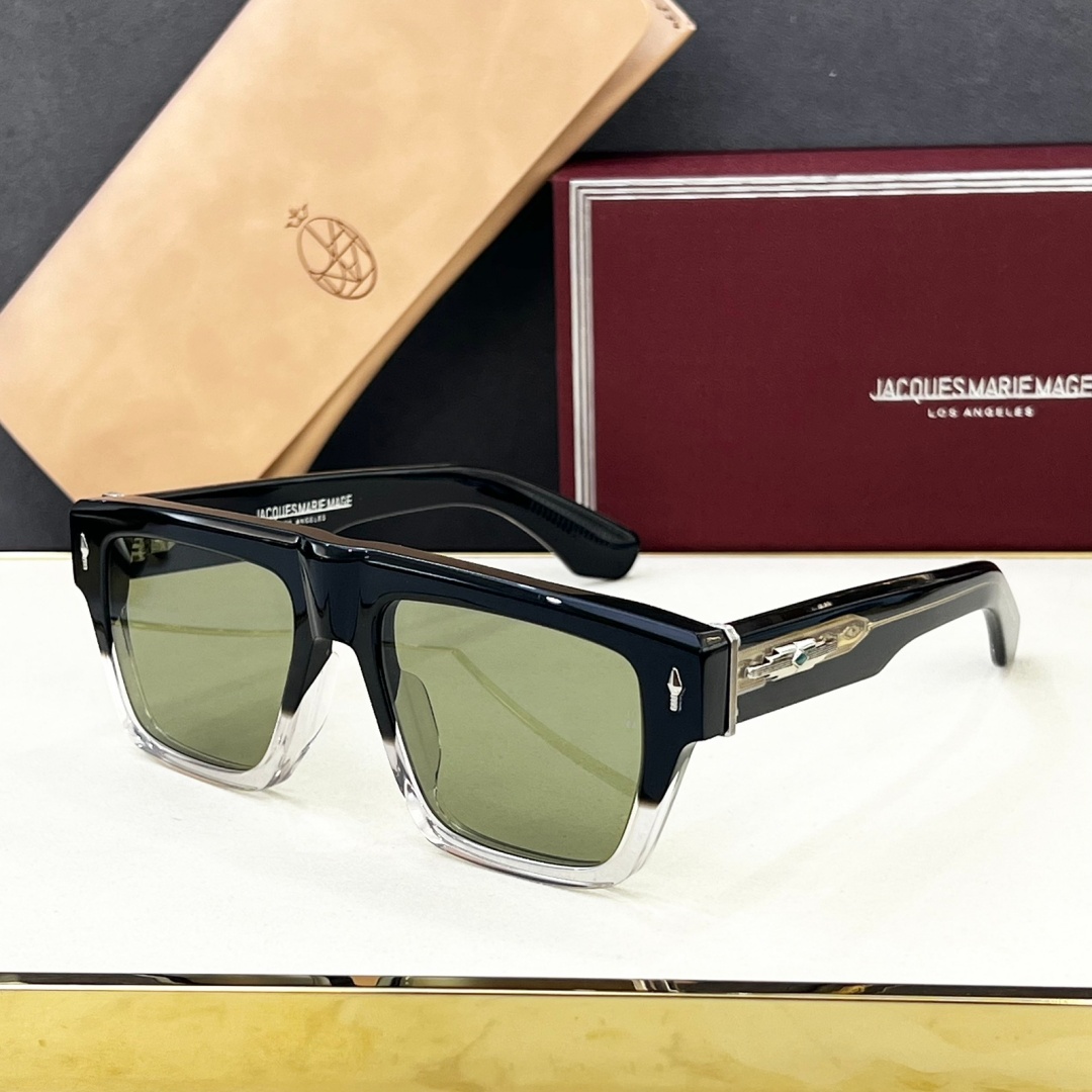 JACQUES MARIE MAGE ACOMA Men's Square Tortoise UV400 Sunglasses Prescription