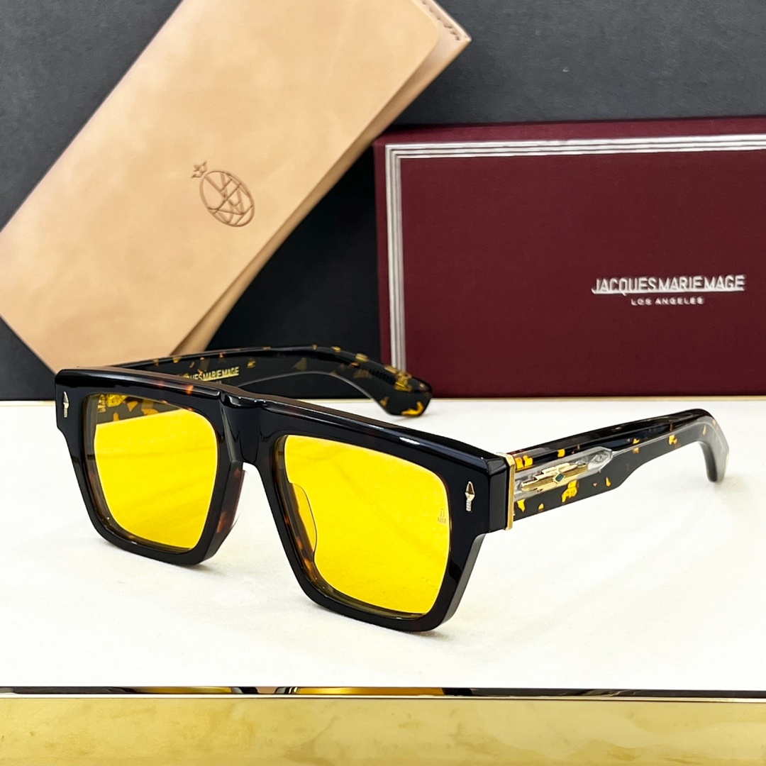 JACQUES MARIE MAGE ACOMA Men's Square Tortoise UV400 Sunglasses Prescription