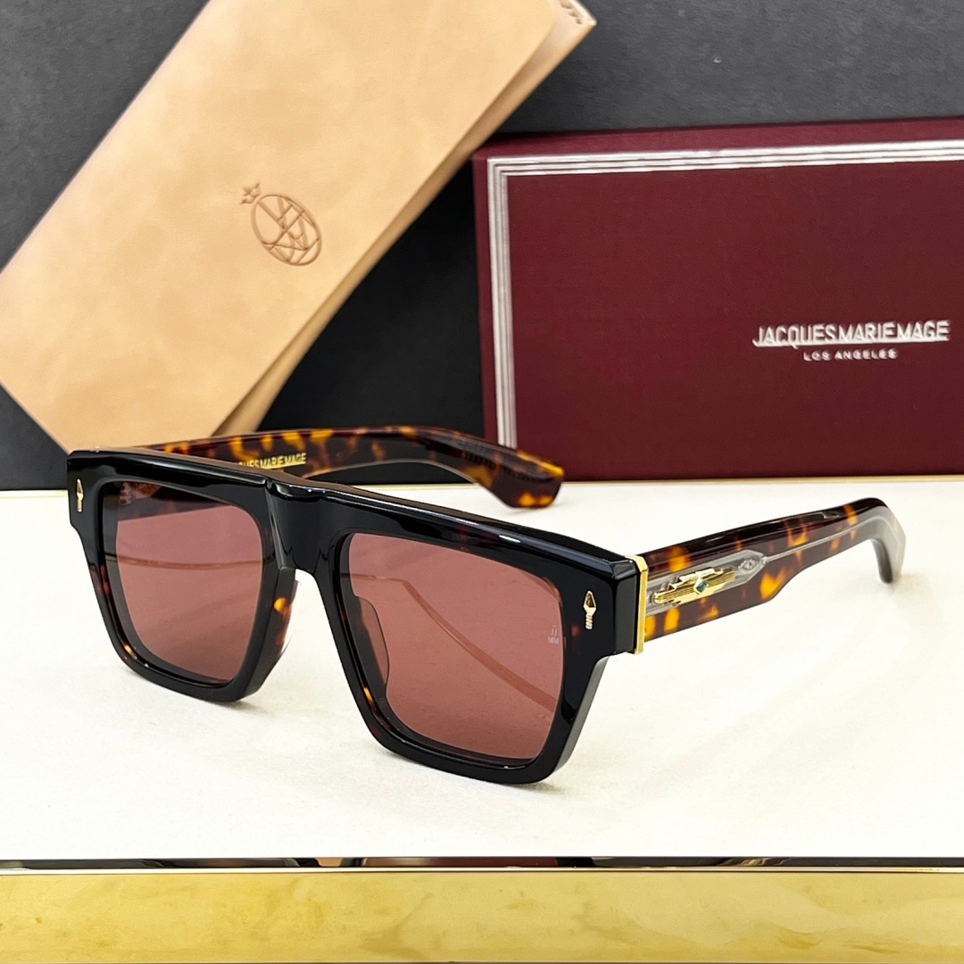 JACQUES MARIE MAGE ACOMA Men's Square Tortoise UV400 Sunglasses Prescription