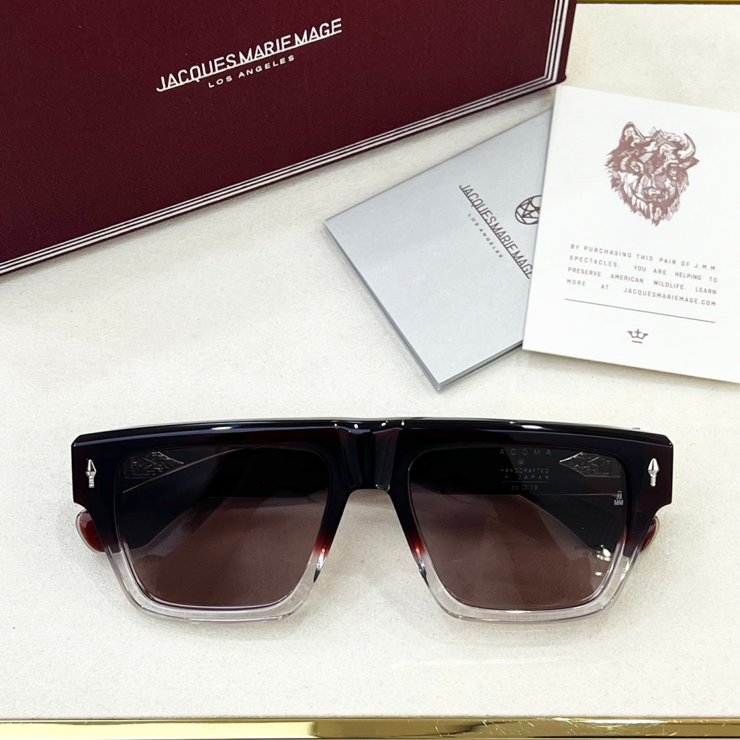 JACQUES MARIE MAGE ACOMA Men's Square Tortoise UV400 Sunglasses Prescription