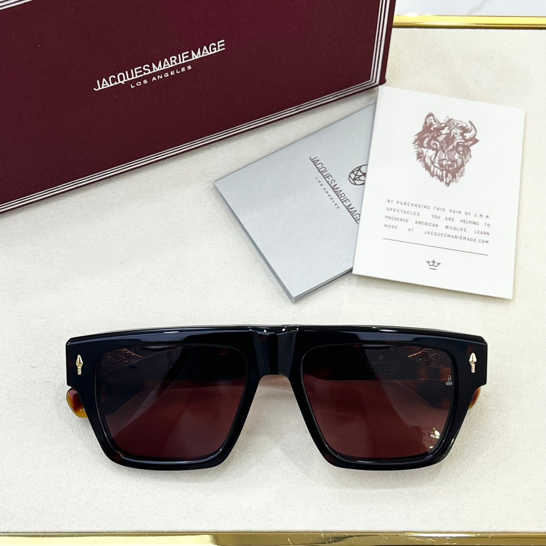 JACQUES MARIE MAGE ACOMA Men's Square Tortoise UV400 Sunglasses Prescription