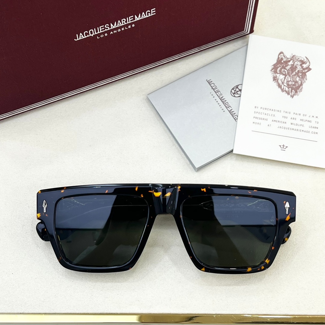 JACQUES MARIE MAGE ACOMA Men's Square Tortoise UV400 Sunglasses Prescription