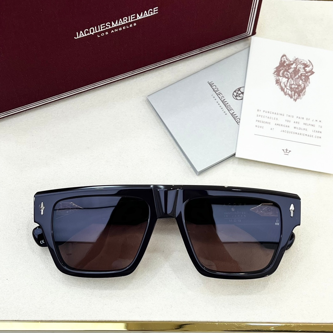 JACQUES MARIE MAGE ACOMA Men's Square Tortoise UV400 Sunglasses Prescription